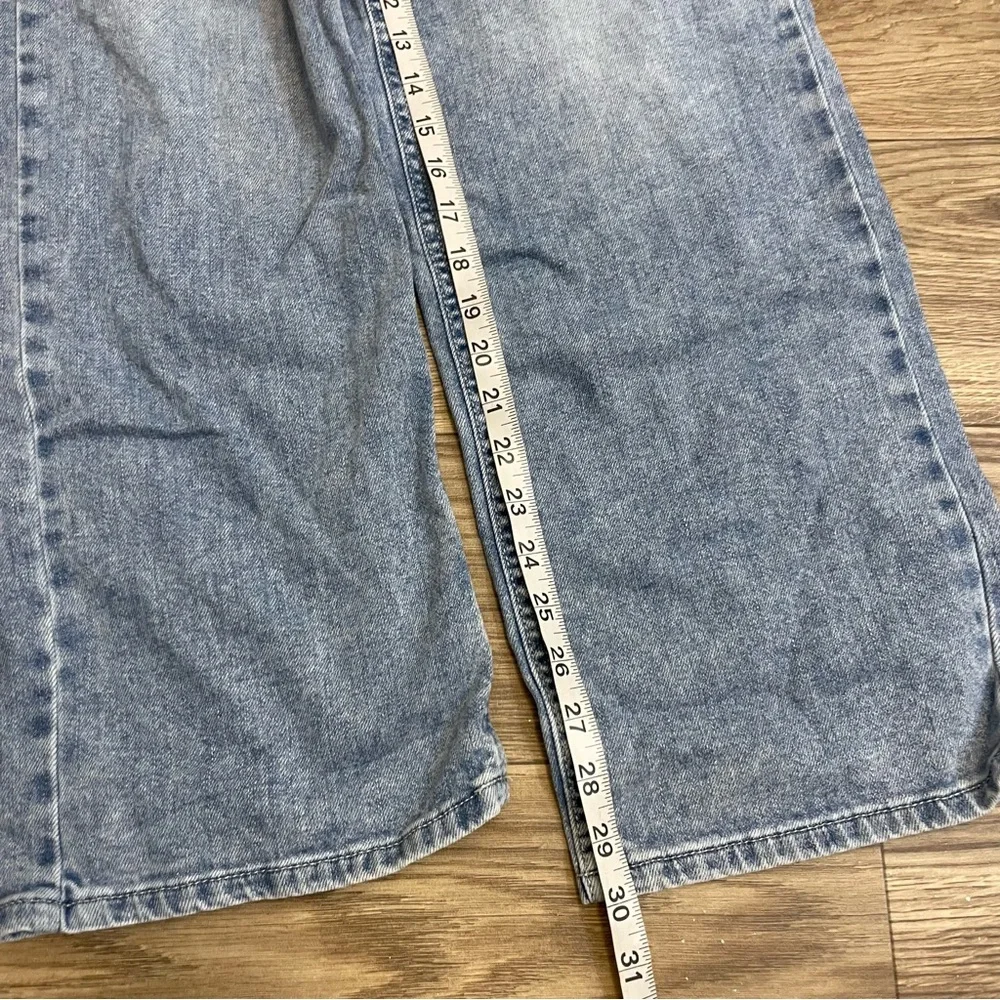 OAT New York High Rise Wide Leg Light Wash Cloud Luxe Denim Jeans - Picture 9 of 12